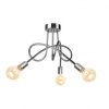 Lampa sufitowa nowoczesna 3xE27 RUMBA SILVER