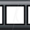 400314 Aqua design frame - 3-gang, anthracite