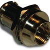 Coaxial adapter, 75 Ω, F plug to F plug, straight, 222206