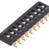 Przełącznik DIP-SWITCH Ilość sekcji 10 ON-OFF 0,025A/24VDC A6S-0102-H