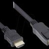 DP-HDMI1 Cable DisplayPort 1.2 an HDMI, black 1m