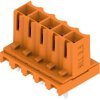 Socket header, 5 pole, pitch 3.5 mm, straight, orange, 1376340000