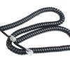 Kabel telefoniczny słuchawkowy spiralny czarny (4m)