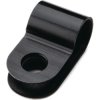 Cable clamp, closed, max. bundle Ø 6.5 mm, PA, black, (W) 10 mm, 211-60002