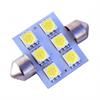 Żarówka LED 12V C5W T11 36mm 6 led biała
