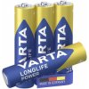 Varta 4903121354 Longlife AAA Batteries 4 pcs 1.5V 1200mAh Alkaline