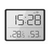 LCD Cyfrowy Budzik Duży Wyświetlacz z Monitorowaniem Temperatury i Wilgotności Wielofunkcyjny Wyjątkowy Projekt Magnetyczny Prze