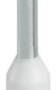 Insulated wire end ferrule, 0.5 mm², 14 mm/8 mm long, DIN 46228-4, UL 486F-E, NFC 63-023, white, 3200881