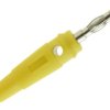 Wtyk bananowy na przewód 4mm; niklowany 60V / 24A żółty