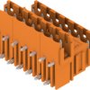 Pin header, 14 pole, pitch 5.08 mm, angled, orange, 1726330000
