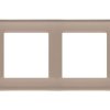 SIMON 55 Ramka 2 podwójna Nature szkło mrożone beżowe TRN2/172 KONTAKT SIMON