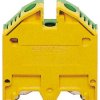 Blok uziemiający 2,5→ 25 mm² żyły: 2 Zielony/żółty Wkręcane RS PRO