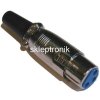 Wtyk mikrof. 3PIN kab. żeńskie srebrne XLR