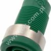 3265-GN Gniazdo bezp. 4mm, przyłącze M4, 36A, zielony, ELECTRO-PJP, 3265GN
