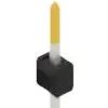 Pin header, 1 pole, pitch 2.54 mm, straight, black, 10046100