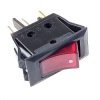 RS101L230R-MK; przełącznik klawiszowy OFF-ON 32x17mm, podświetlenie czerwone 230V; MK111