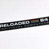 Commodore 64C 'Reloaded' black badge 0.5mm thick