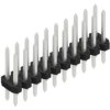 Pin header, 20 pole, pitch 2 mm, straight, black, 10062537