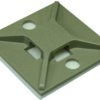 Mounting base, ABS, white, self-adhesive, (L x W x H) 25.4 x 25.4 x 4.2 mm, ABM2S-A-C14