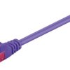 CAT 6Kabel łączący, U/UTP, Fioletowy - Długość kabla 0.25 m