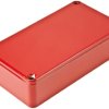 Obudowa Aluminium odlewane szerokość zew. 94 mm długość zew. 119,5 mm wys. zew. 34 mm Hammond IP54 Czerwony