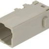 Pin contact insert, EE cube, small tab, 4 pole, unequipped, crimp connection, 09149041001