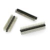 2x40 Double Goldpin Header Male Angled 90° 2.54mm