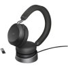Jabra 27599-999-989 Evolve2 75 Over-ear Headset Corded Black Battery indicator