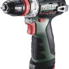 Wiertarko-wkrętarka akumulatorowa Metabo PowerMaxx BS BL Q 601749500 12 V 2 Ah zaw. 2 akumulatory