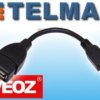 Adapter złącze mini USB wtyk 5p USB na kablu VEOZ