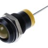 Lampka kontrolna do montażu panelowego 2V dc, Żółta 12mm LED RS PRO