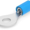Insulated ring cable lug, 1.04-2.62 mm², AWG 16 to 14, 5 mm, blue, 324533