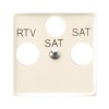 ARIA Pokrywa gniazda RTV-SAT z dwoma wyjściami SAT ecru PGPA-U2S/27 OSPEL