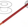 Przewód Silistrom 1x10mm2 linka OFC silikon czerwony 1,5kV, cena za 1m, 61.7613-22