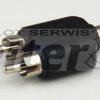 Gniazdo cinch/RCA - 2x wtyk cinch/RCA