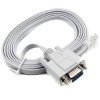 Kabel konsolowy uniwersalny DB9 żeński RS232 na RJ45 kompatybilny z Cisco HP Juniper 1.8m