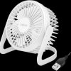 USB Fan, 12.70cm (5 inch), white,5 V, 0,4 A, 2 W, Kabel 0,7 m