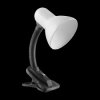 LATSA lampa biurkowa z klipsem 40W E27 stal + tworzywo biała DL-3/W