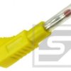 Wtyk bananowy 4mm;25.450.3;żółty 32A;600V;wtykany(gn.ban. 4mm);Amass