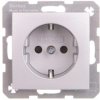 Berker B.1/B.3/B.7 Glas Gniazdo pojedyncze SCHUKO 16A 250V aluminium 47231404