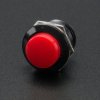 Adafruit 16mm Panel Mount Momentary Pushbutton - Red