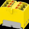3273796 PTFIX distributor block, 6x4, yellow