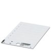 Szyld opisowy nieopisany biały 85,6x54mm tworzywo sztuczne US-EMLP (85,6X54) 0828806 /10szt./