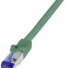 kabel LAN LogiLink C6A095S, 1 szt., RJ45, CAT 6a, S/FTP, 10.00 m, zielony