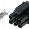 TMF06-G Złącze mocy, gniazdo na kabel - 6pin (z terminalami) raster gniazda: 3.0mm