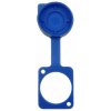 Cliff CP30285L Universal dust cover cap for feedthrough connectors, blue