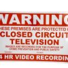 Znak CCTV, Warning Closed Circuit Television, język: Angielski, Czerwony, Winyl, CCTV, wys.: 297 mm, szer.: 210mm