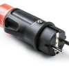 Wtyczka RED WT1 z dławikiem IP54 2P+Z 16A/250V czarny XF1165