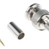 Złącze BNC, 50, 4GHz, Męski, Połączenie zagniatane, Montaż na kablu