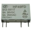 Przekaźnik; elektromagnetyczny miniaturowy; HF49FD-012-1H11T (JZC49F); 12V; DC; 1 styk zwierny; 5A; 250V AC; 5A; 30V DC; do druk